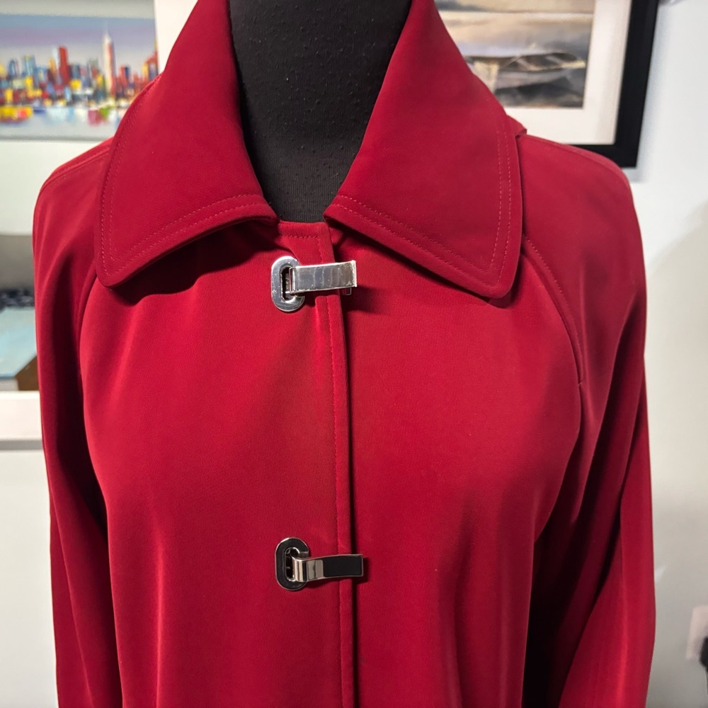 ❤️London Fog Red Riding Hood Rain Trench Coat-Small - Picture 3 of 6